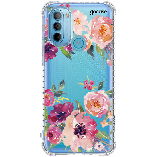 Capinha para celular Aquarela em Flor