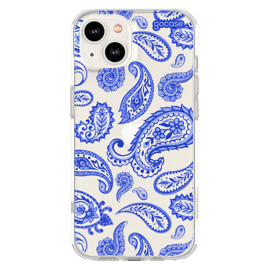 Capinha para celular  Paisley Azul