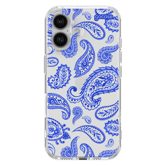 Capinha para celular  Paisley Azul