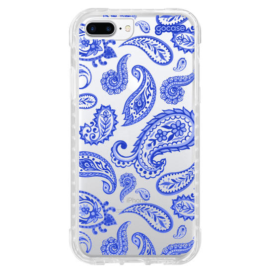 Capinha para celular  Paisley Azul