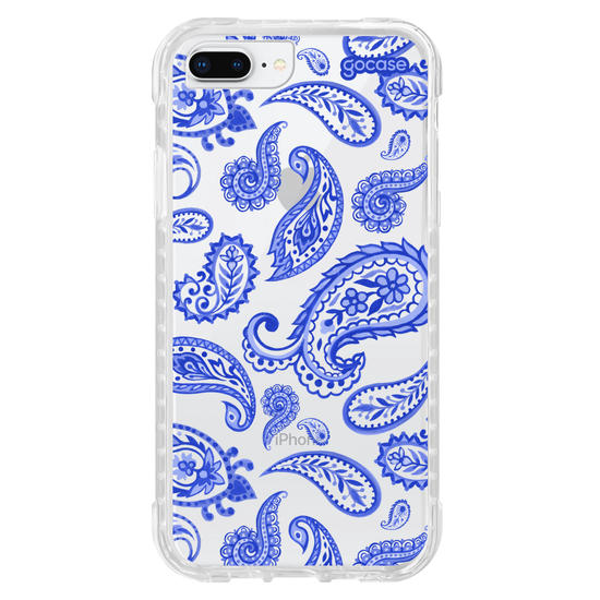 Capinha para celular  Paisley Azul