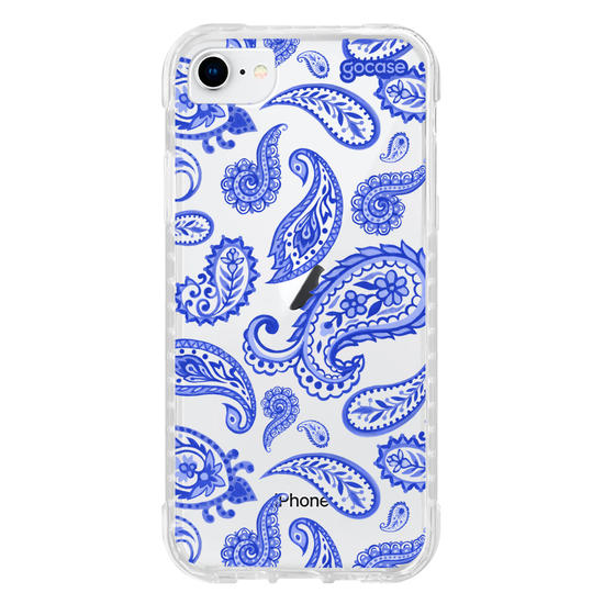 Capinha para celular  Paisley Azul
