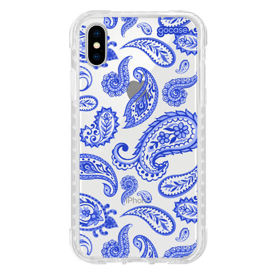 Capinha para celular  Paisley Azul