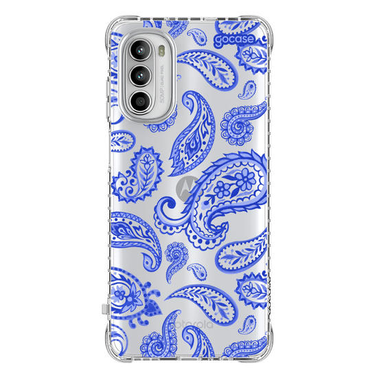 Capinha para celular  Paisley Azul