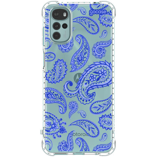 Capinha para celular  Paisley Azul