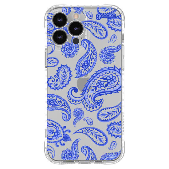 Capinha para celular  Paisley Azul