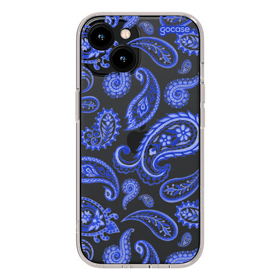 Capinha para celular  Paisley Azul