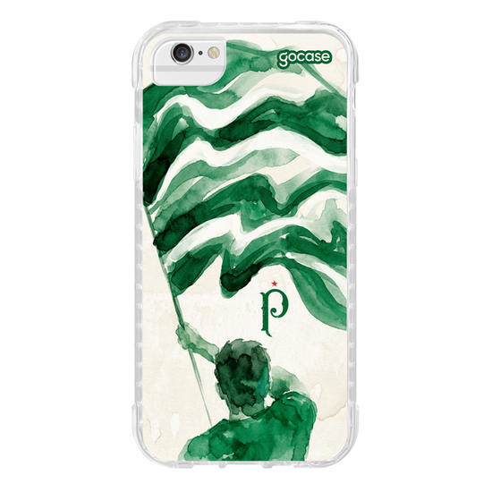 Capinha para celular  Palmeiras - Bandeira Aquarelada