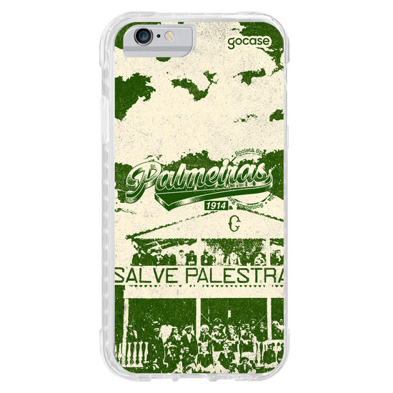 Capinha para celular  Palmeiras - Lettering Tee Retro 