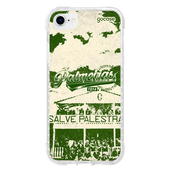 Capinha para celular  Palmeiras - Lettering Tee Retro 