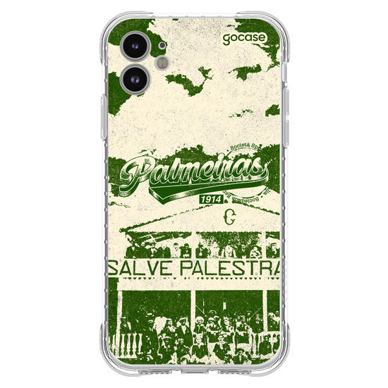Capinha para celular  Palmeiras - Lettering Tee Retro 