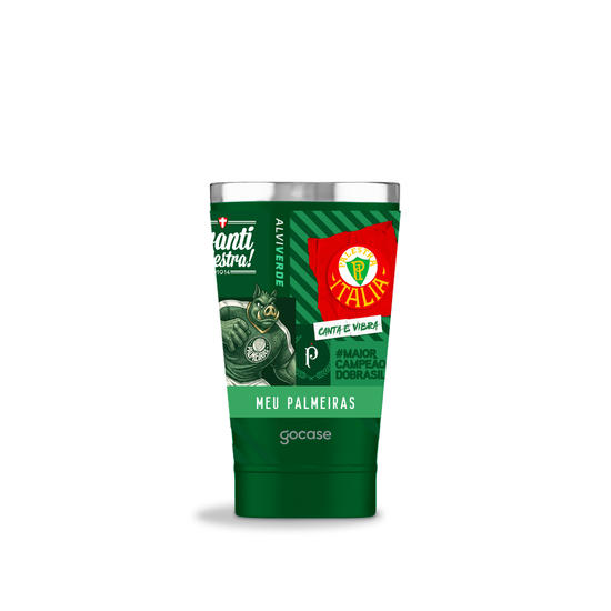 Copo Térmico Cerveja + Ebook - Palmeiras - Pattern Alviverde