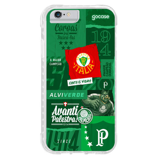 Capinha para celular  Palmeiras - Pattern Alviverde
