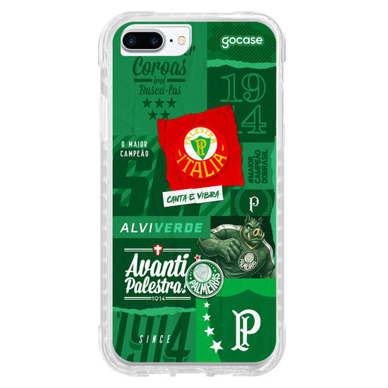 Capinha para celular  Palmeiras - Pattern Alviverde