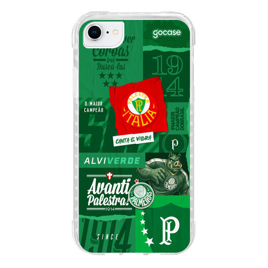 Capinha para celular  Palmeiras - Pattern Alviverde