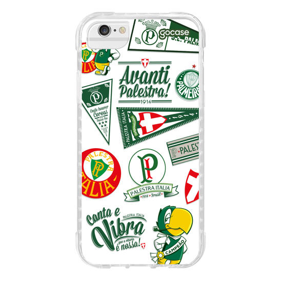 Capinha para celular  Palmeiras - Retrô Pattern