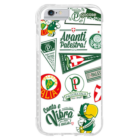 Capinha para celular  Palmeiras - Retrô Pattern
