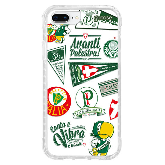 Capinha para celular  Palmeiras - Retrô Pattern
