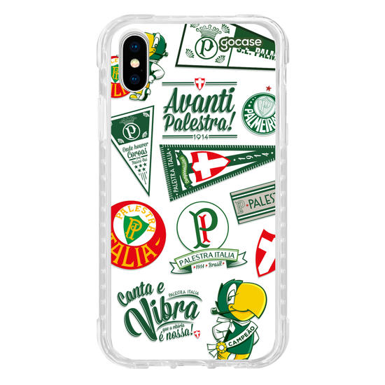 Capinha para celular  Palmeiras - Retrô Pattern