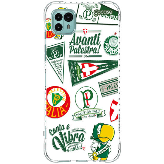 Capinha para celular  Palmeiras - Retrô Pattern