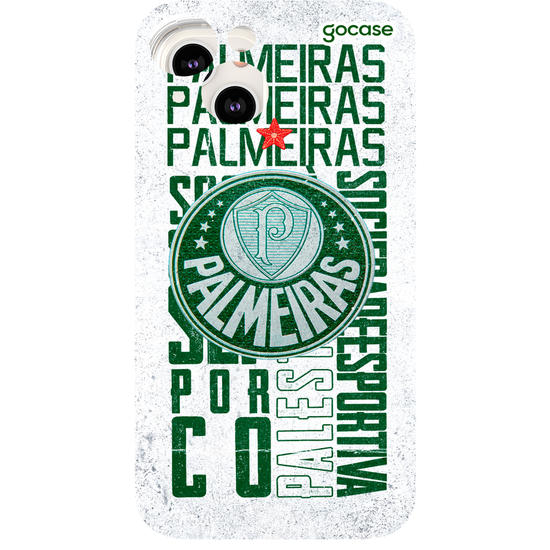 Capinha para celular  Palmeiras - White Wide Lettering