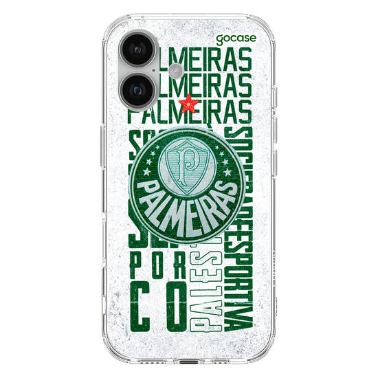 Capinha para celular  Palmeiras - White Wide Lettering