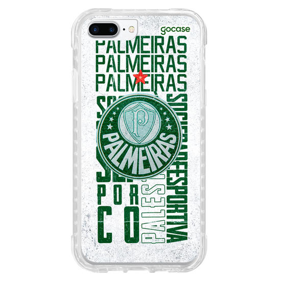 Capinha para celular  Palmeiras - White Wide Lettering