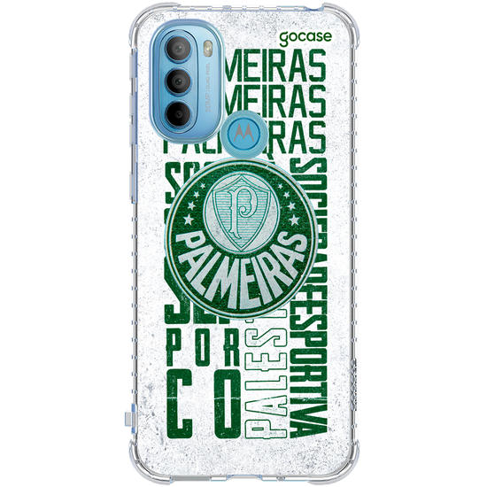 Capinha para celular  Palmeiras - White Wide Lettering