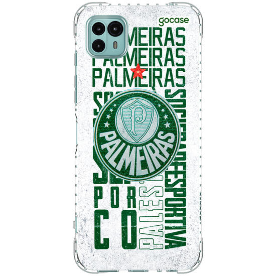 Capinha para celular  Palmeiras - White Wide Lettering