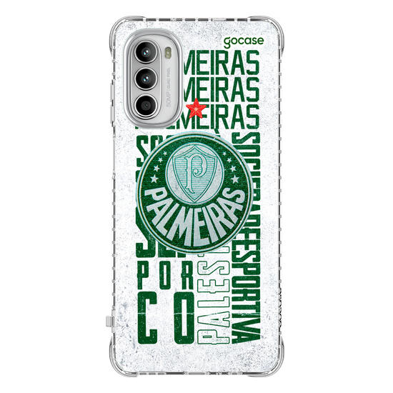 Capinha para celular  Palmeiras - White Wide Lettering