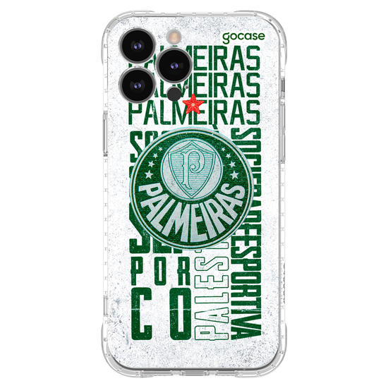 Capinha para celular  Palmeiras - White Wide Lettering