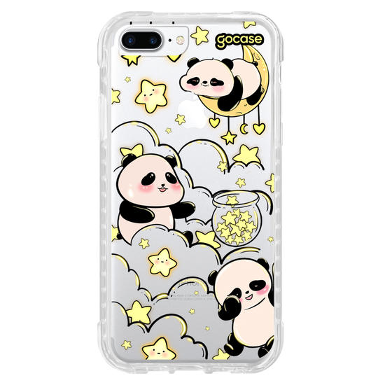 Capinha para celular Pandas Celestes