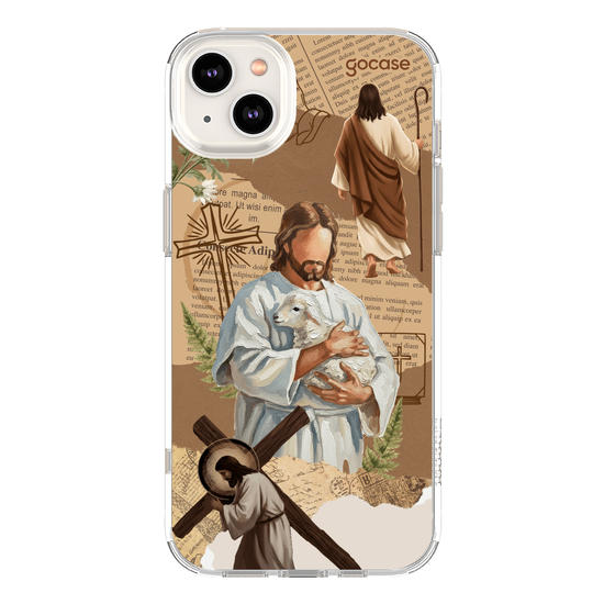 Capinha para celular  Paper Collage - Jesus