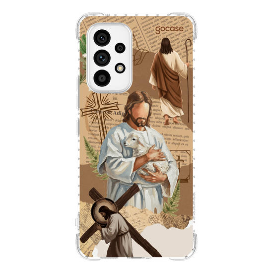Capinha para celular  Paper Collage - Jesus
