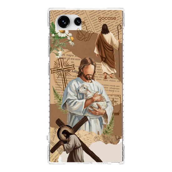 Capinha para celular  Paper Collage - Jesus