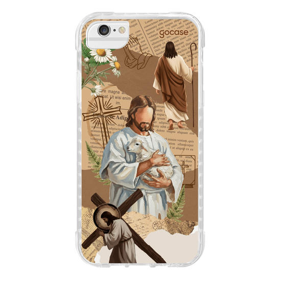 Capinha para celular  Paper Collage - Jesus