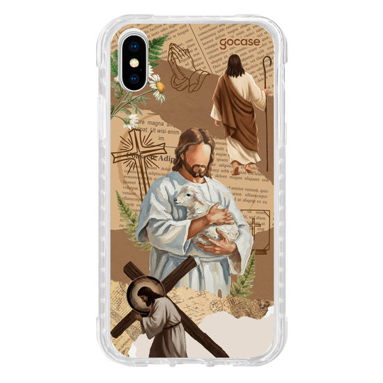 Capinha para celular  Paper Collage - Jesus
