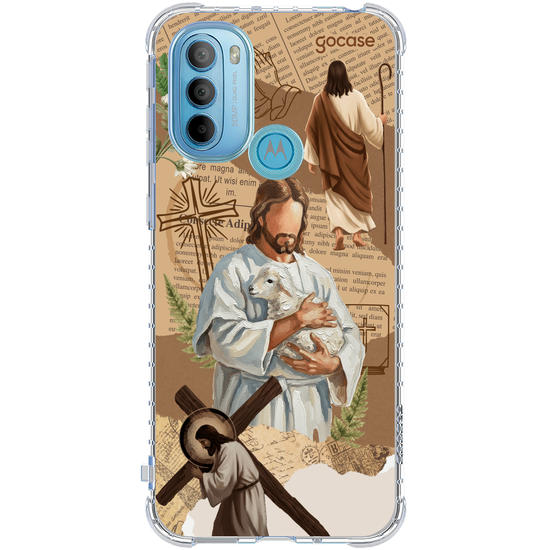 Capinha para celular  Paper Collage - Jesus