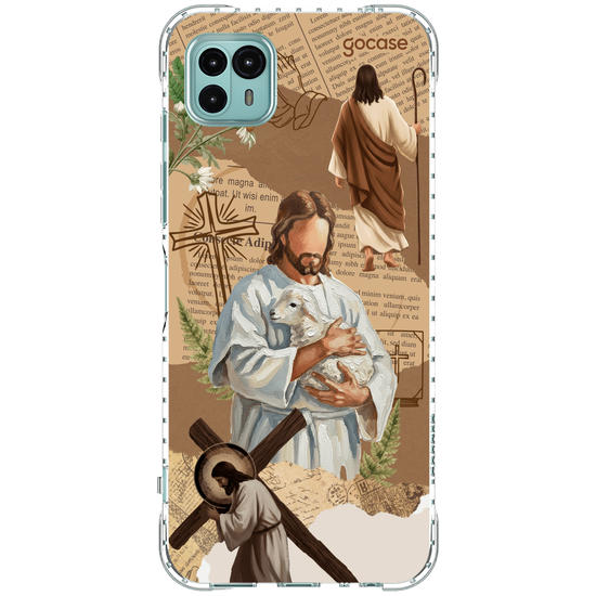 Capinha para celular  Paper Collage - Jesus