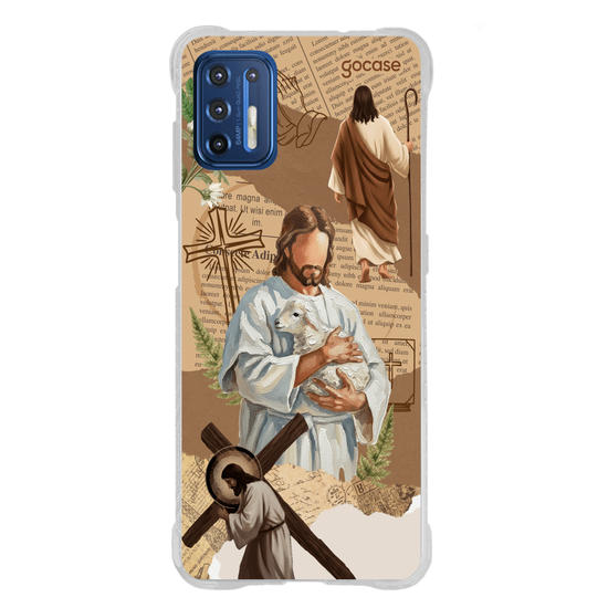 Capinha para celular  Paper Collage - Jesus
