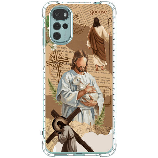 Capinha para celular  Paper Collage - Jesus