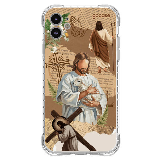 Capinha para celular  Paper Collage - Jesus