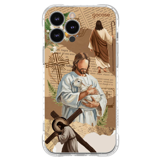 Capinha para celular  Paper Collage - Jesus