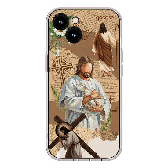 Capinha para celular  Paper Collage - Jesus