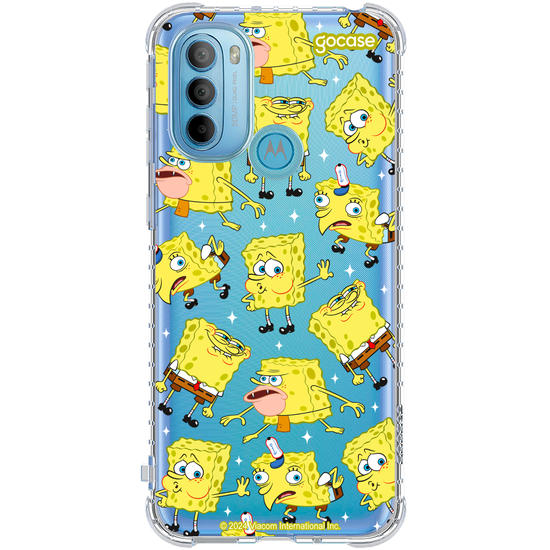 Capinha para celular  Bob Esponja - Meme Pattern