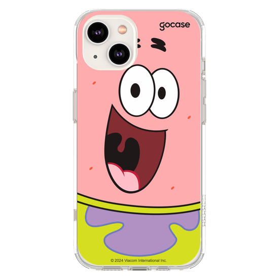 Capinha para celular Bob Esponja - Patrick Estrela Sorridente