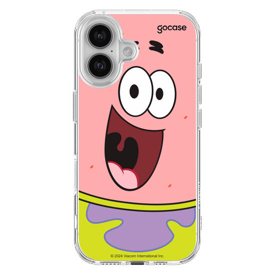Capinha para celular Bob Esponja - Patrick Estrela Sorridente