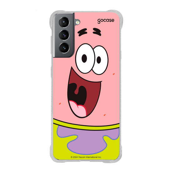 Capinha para celular Bob Esponja - Patrick Estrela Sorridente