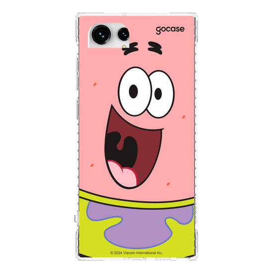 Capinha para celular Bob Esponja - Patrick Estrela Sorridente