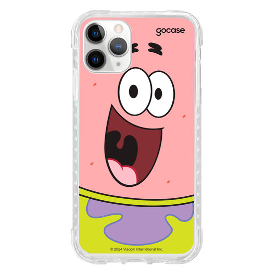 Capinha para celular Bob Esponja - Patrick Estrela Sorridente